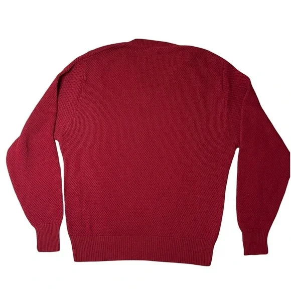 Norm‎ Thompson Vintage Lambs Wool Blend Red Sweater - Picture 2 of 7